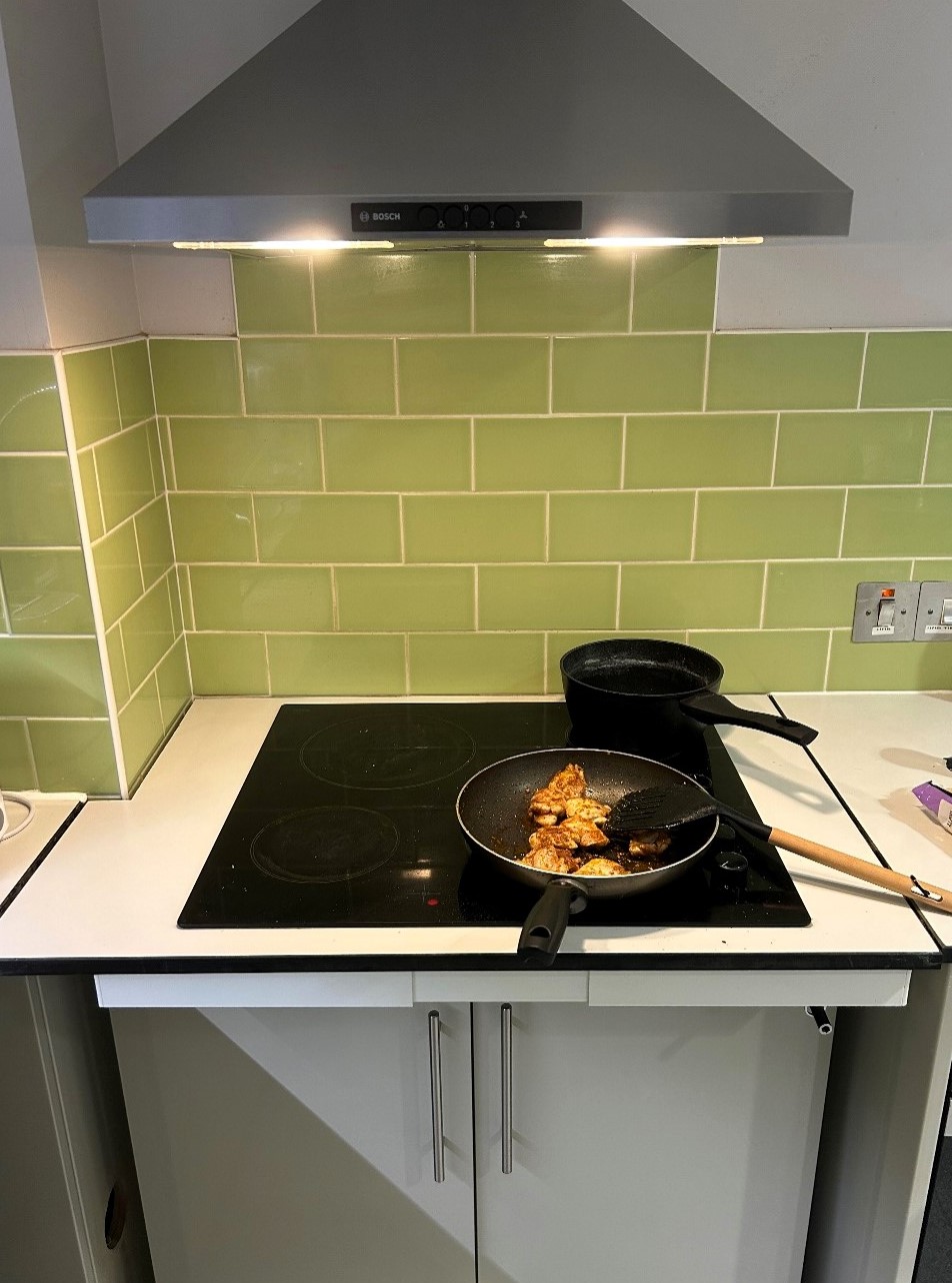 Cooking dinner
